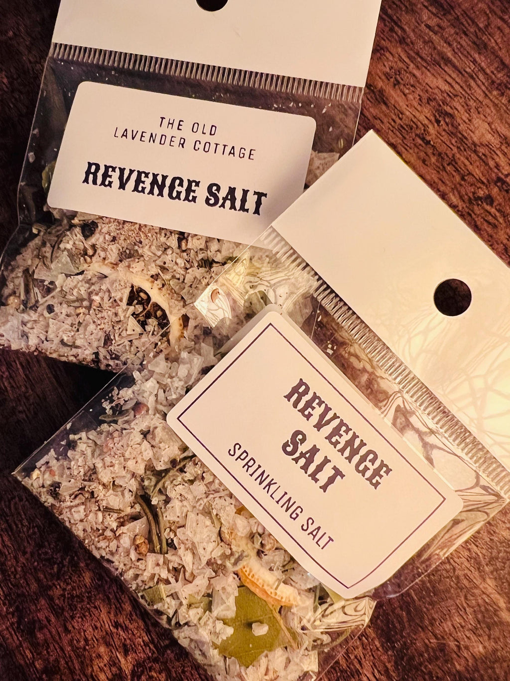 Revenge Salt Sample, Single Use Spell Salt, Witchcraft Gift Add On, Banishing Protection