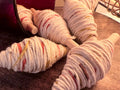 Everyday Witch’s Thread, Sunset and Sunrise Garden Cotton, Hand-Wound Ritual Thread on Wooden Rod