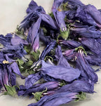 Dried Flower Purple Rose of Sharon, Dried Organic Heirloom Herb for Witchcraft, Beauty and Boundaries, 3 grams, Self Love, Renewal