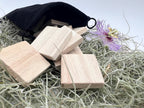 Primitive Blank Rune Set, Wooden Rune Tiles, Unfinished Wood Runes, Rune Casting Set, Witchcraft Divination Tools, Altar Supplies, Set of 13