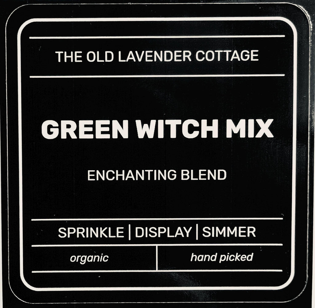 Green Witch Simmer Pot Blend, Natural Basil, Lemongrass, and Lemon Potpourri