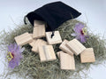 Primitive Blank Rune Set, Wooden Rune Tiles, Unfinished Wood Runes, Rune Casting Set, Witchcraft Divination Tools, Altar Supplies, Set of 13