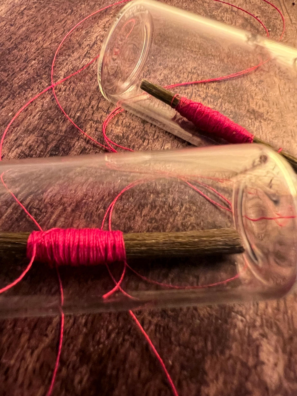 Witchs Red Thread Binding Fate Charm, Red Thread of Fate Vial, Witchcraft Binding Tool, Protection Spell Supply, Love Magic Charm