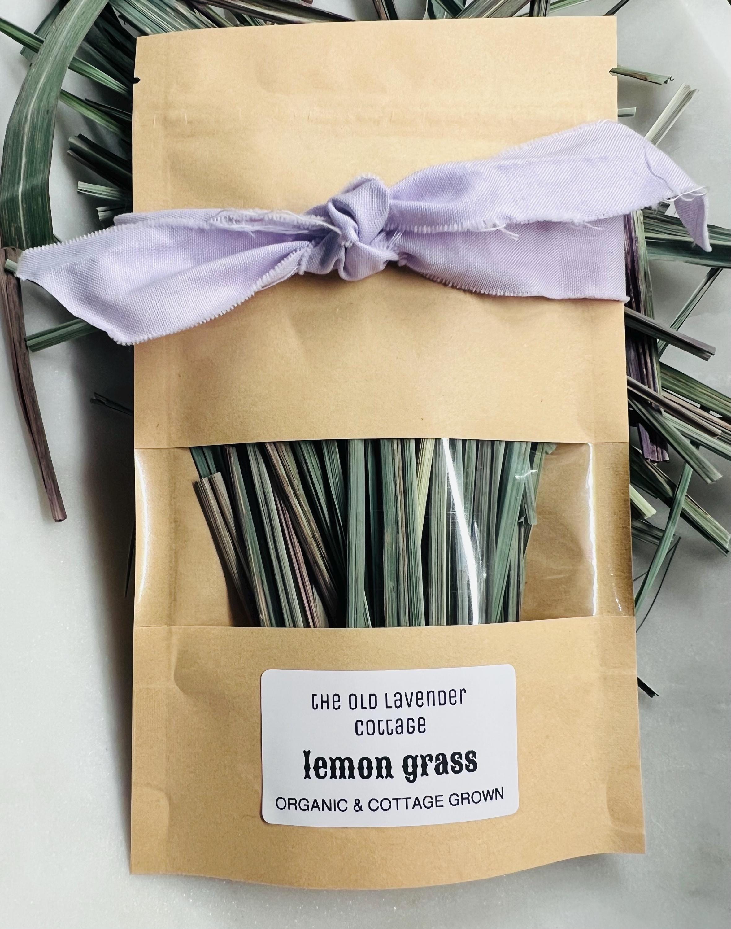 Dried Lemongrass, Organic Dried Lemongrass, Homegrown Witchcraft Herb, Ritual Herb for Cleansing, Luck and Energy