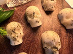 Beeswax Skull Melts with Basil, Witchy Charms, Set of 3 or 7