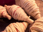 Everyday Witch’s Thread, Sunset and Sunrise Garden Cotton, Hand-Wound Ritual Thread on Wooden Rod