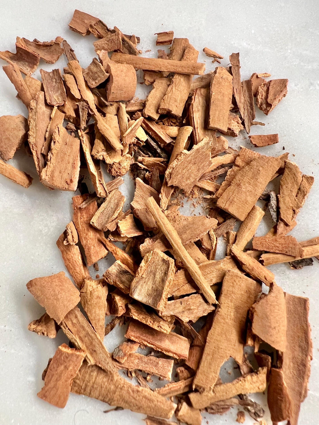 Organic Crushed Cinnamon Stick in Amber Glass Jar, Rustic Apothecary Spice Jar, Kitchen Witch Curio, Handmade Clay Cinnamon Charm, Gift