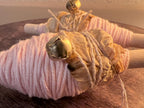 Lovers’ Quarrel Thread, Silken Bamboo & Cotton Witch’s Spool with Rose Petals and Bell