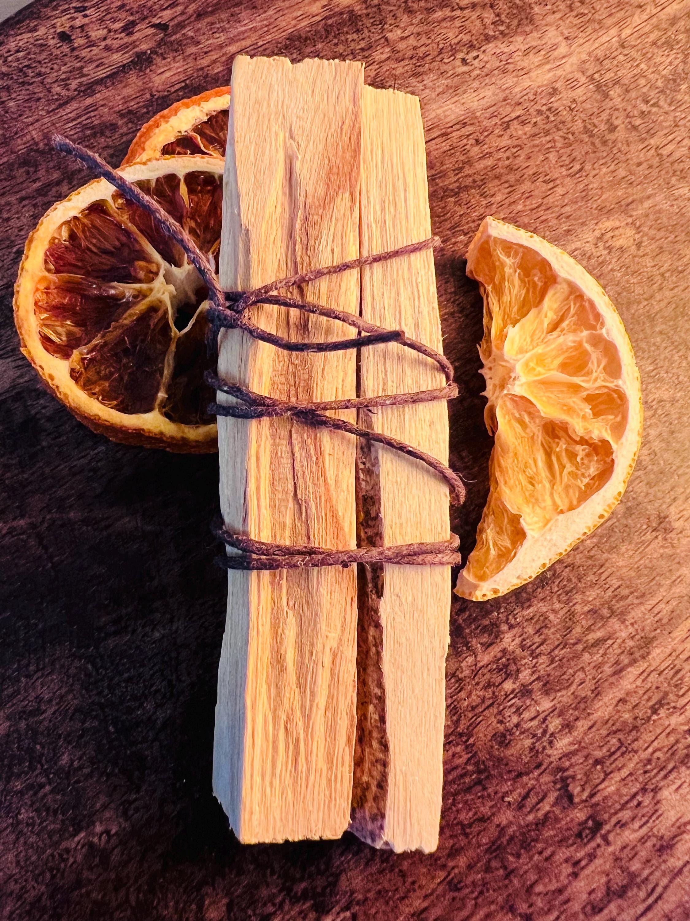 Palo Santo Fragrance Wood Sticks Set of Two Cottage Home Fragrance Natural Scented Wood Supply