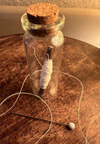 Witchs White Thread Cleansing Charm, Willow Thread Vial, Spiritual Reset Spell Supply, Healing Magic Tool, Peace Charm, Ritual Thread Curio,