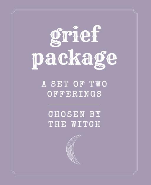 Grief Package, A Set of Two Witchy Comforts Chosen by Green Witch Chantel