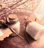 Quiet Boundary, Waning Moon Banishing Charm Vial, Clay Moon Protection Talisman