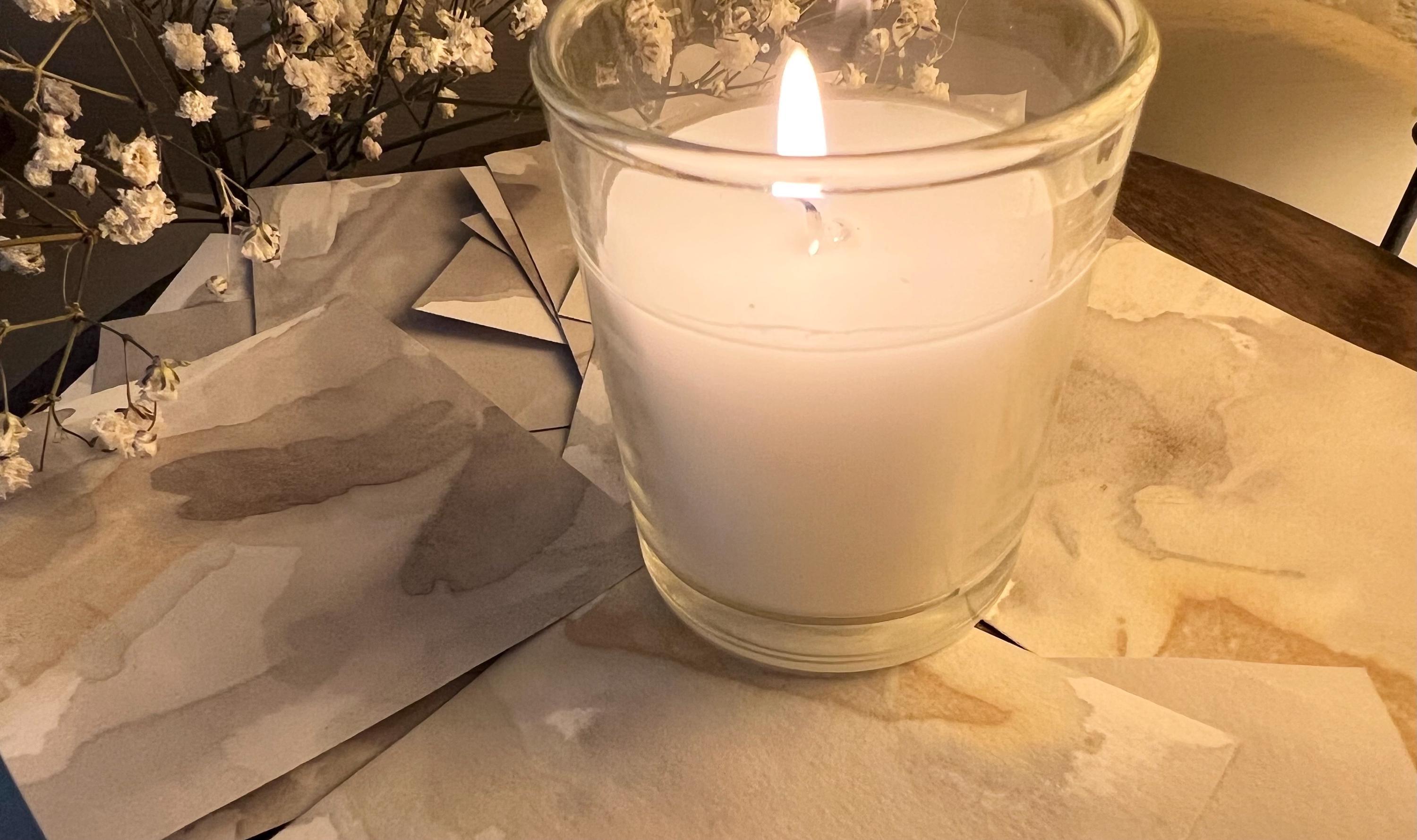 Stormy Night Intention Cards, Tea Stained Paper, Hand Cut Deck, Witchcraft Paper for Spells, Journaling, Altar Work