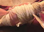Snow Moon Thread, White Cotton Spell Yarn, Hand Wound, Ritual Binding Thread, Witchcraft Supply