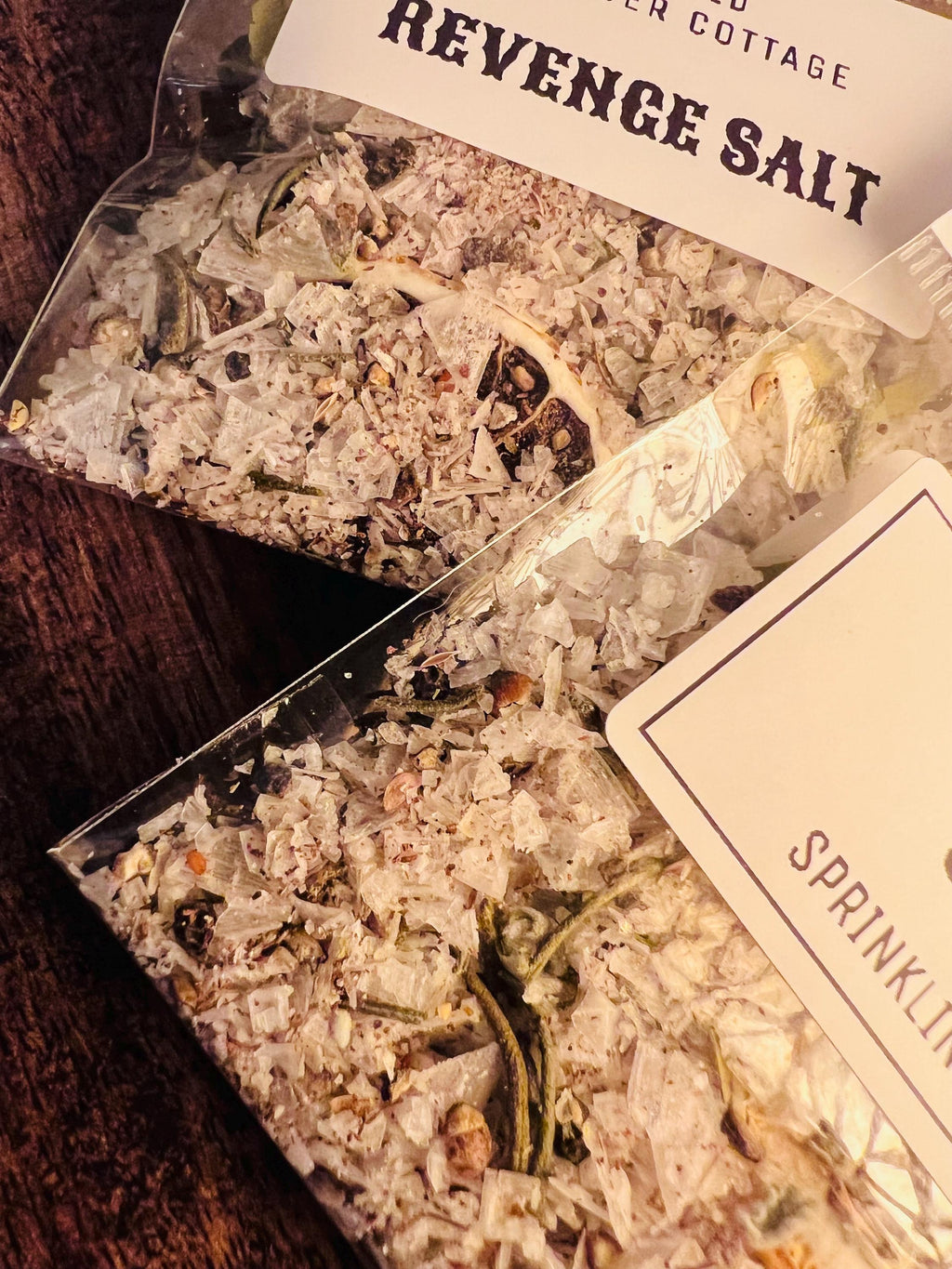 Revenge Salt Sample, Single Use Spell Salt, Witchcraft Gift Add On, Banishing Protection