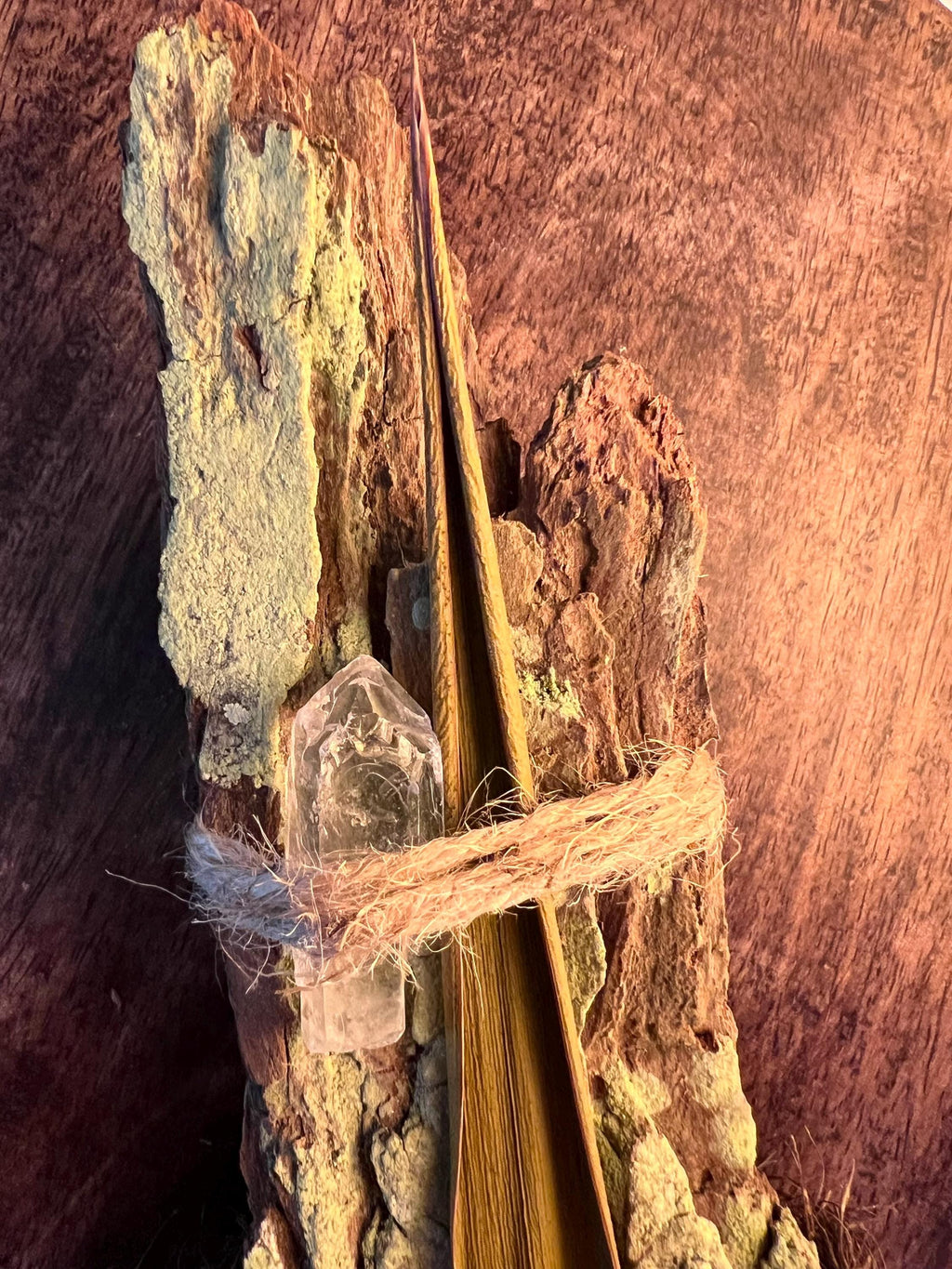 Cypress Threshold Binding, Quartz & Yucca Charm