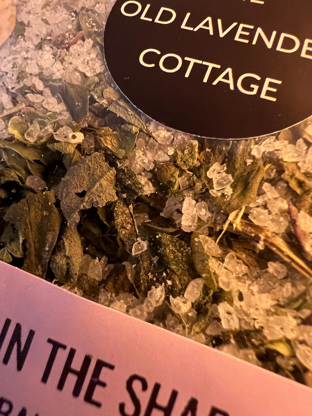 Safe in the Shadows, Herbal Protection Salt Basil Thyme Lemon Balm Mint, Ritual Salt, Witchcraft Supply