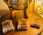 Handmade Beeswax Tombstone Wax Melts, Allspice Scented, Graveyard Decor, Set of 3