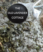 Safe in the Shadows, Herbal Protection Salt Basil Thyme Lemon Balm Mint, Ritual Salt, Witchcraft Supply