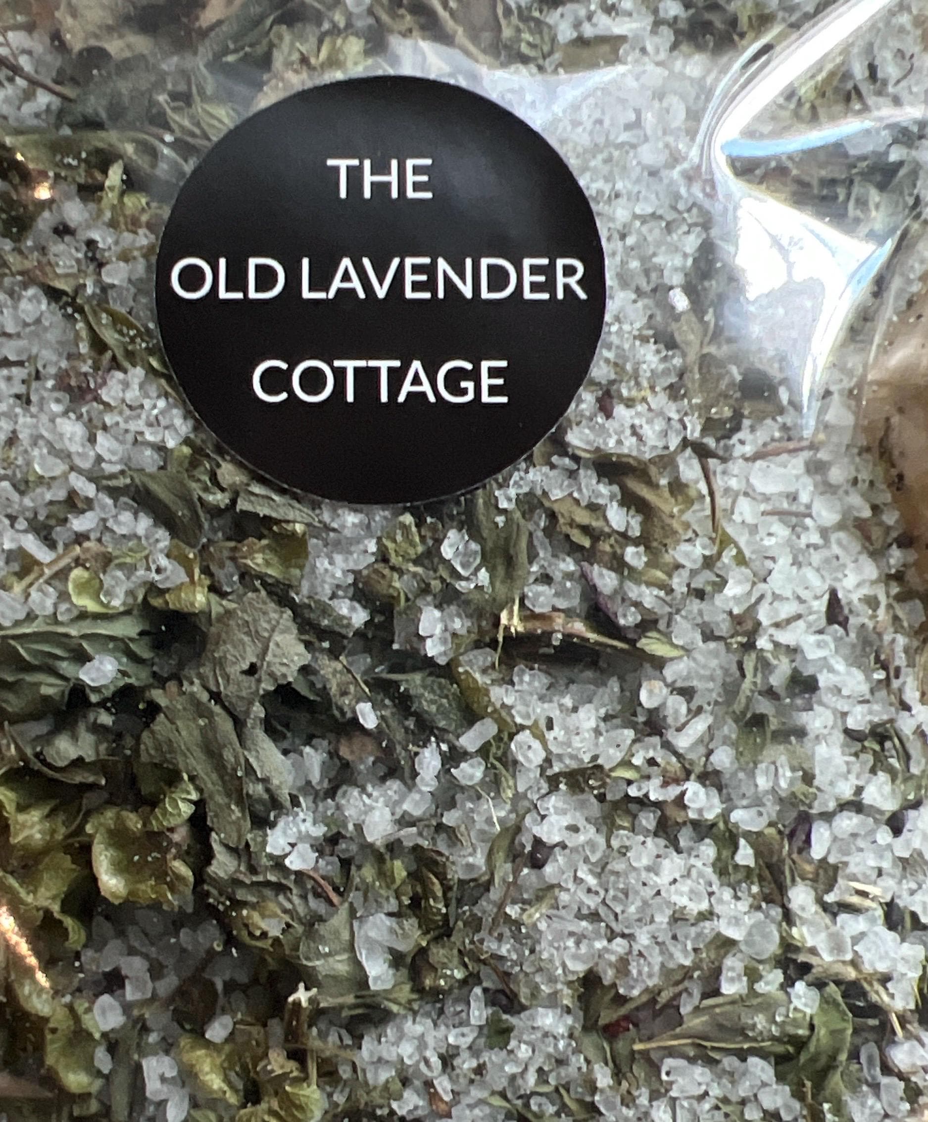 Safe in the Shadows, Herbal Protection Salt Basil Thyme Lemon Balm Mint, Ritual Salt, Witchcraft Supply