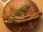 Curved Wood Wand Quartz Crystal Wand Copper Wrapped Wand Foraged Wood Ritual Tool Handmade Witch Wand