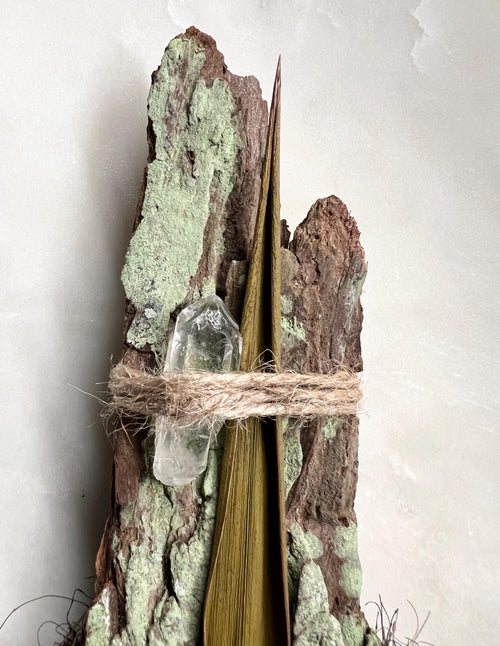 Cypress Threshold Binding, Quartz & Yucca Charm