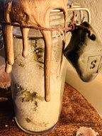 Triple S Protection Charm Jar, Salt Sage Selenite Protection Spell, Witchcraft Protection Jar, Spiritual Protection Charm, OLC Original