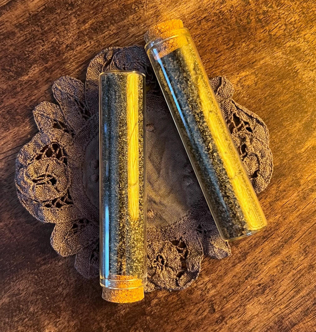 Charcoal-Free Black Salt, Plant Based Witchcraft Protection Salt, Banishing, Boundaries and Ritual Work, Handmade Original OLC Blend