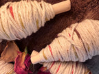 Everyday Witch’s Thread, Sunset and Sunrise Garden Cotton, Hand-Wound Ritual Thread on Wooden Rod