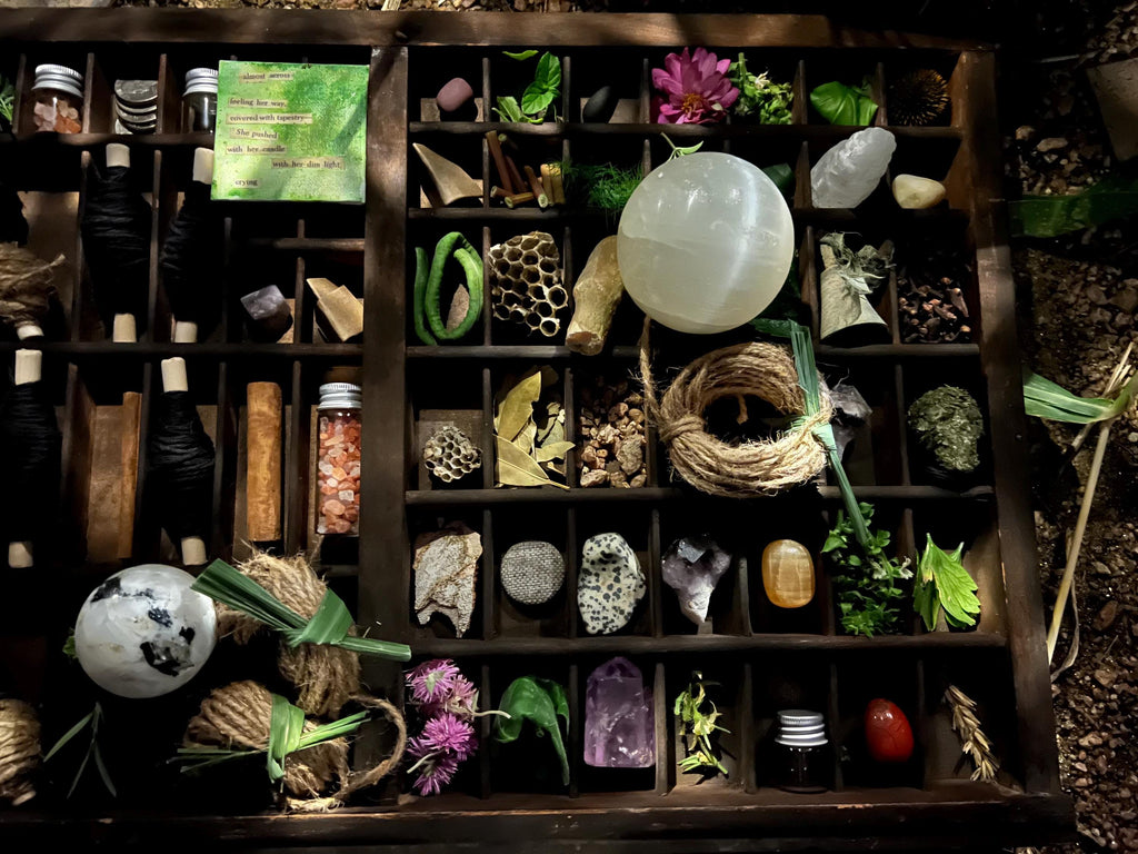 Hand Wound Black Yarn Quill, Sturgeon Moon Charged Cotton Twine