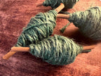 Wolf Moon Garden Twine Spool – Hand-Wound Green Witch Twine on Rose Stem