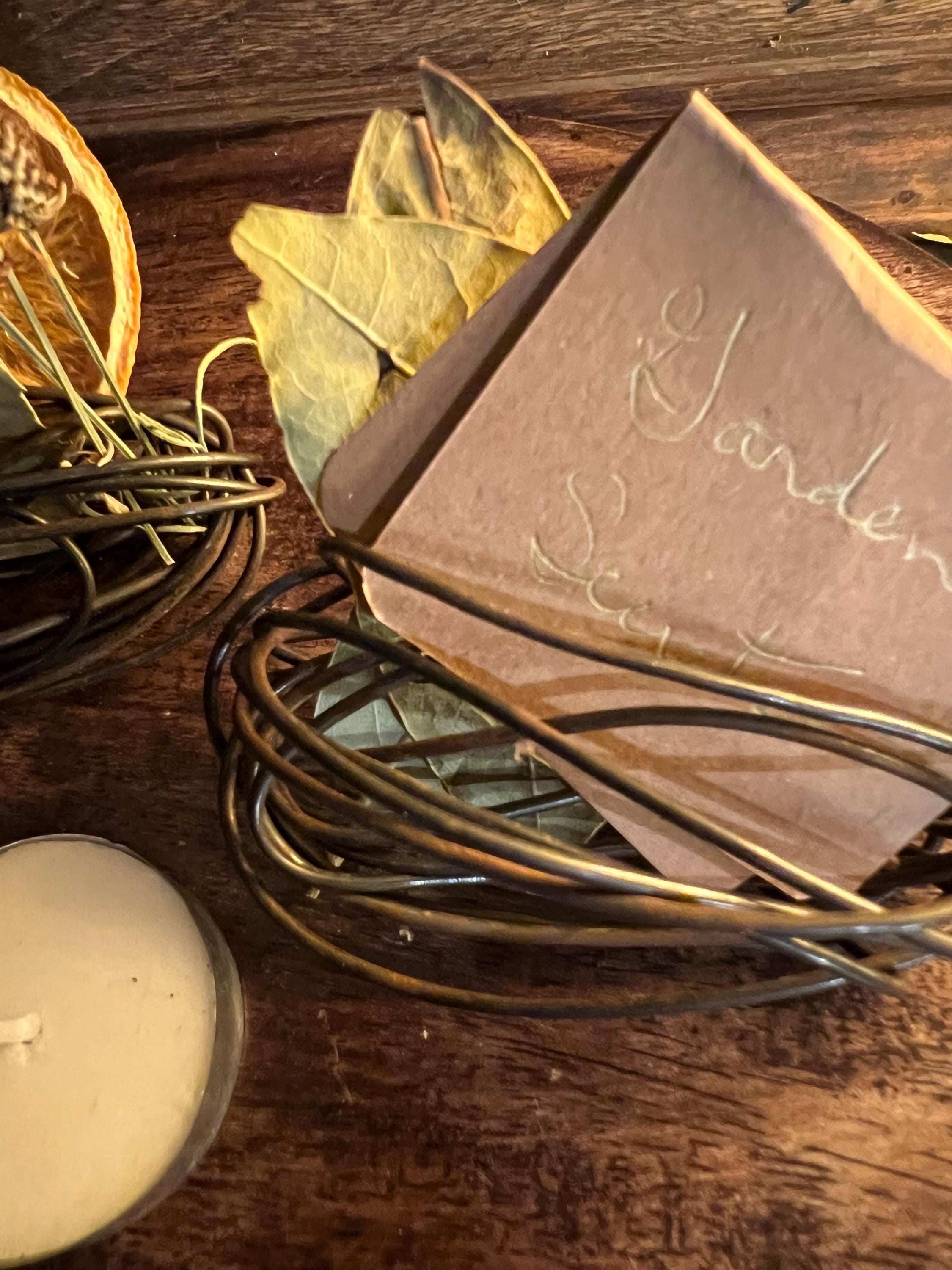 Burning Witch’s Vase, OLC Original Wire Vessel,  Hand-Formed Steel Altar Vase, Primitive Ritual Herb Holder