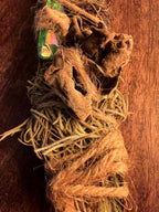Delight, Primitive Forest Talisman, Cypress Bark, Wood Ear Mushroom and Aura Quartz, Altar Piece, Sculpture, Living Art