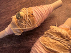Lovers’ Quarrel Thread, Silken Bamboo & Cotton Witch’s Spool with Rose Petals and Bell