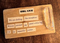 Orgasm, poetry art, reclaimed wood, aura quartz, made by the witch at OLC